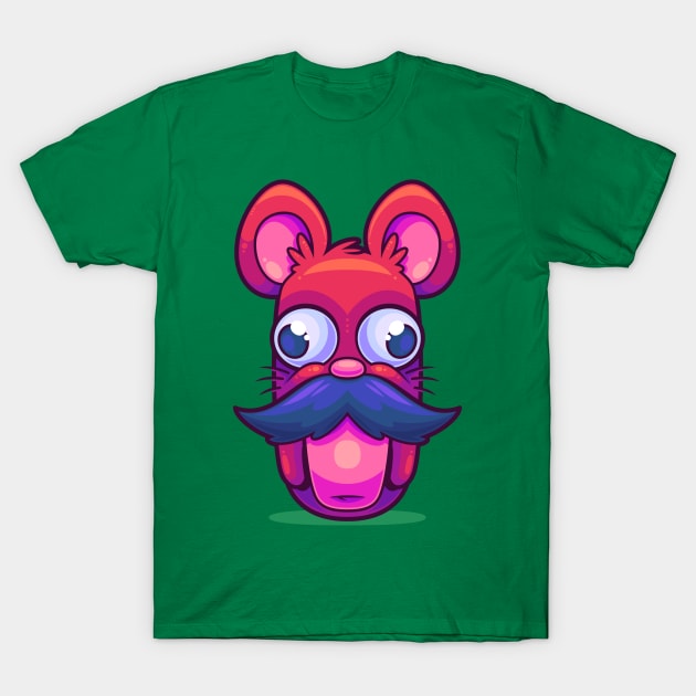 Mouse-stache T-Shirt by ArtisticDyslexia